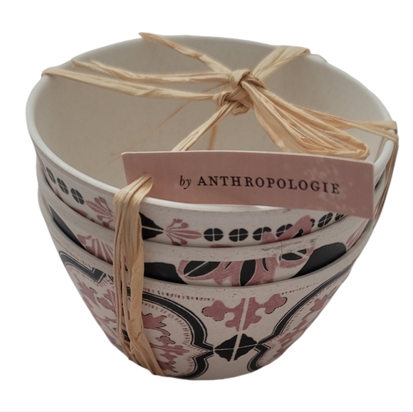 ANTHROPOLOGIE Of LAPrIAry Villa del Sol Melamine Nut Bowls, Set of 3. - Picture 2 of 7